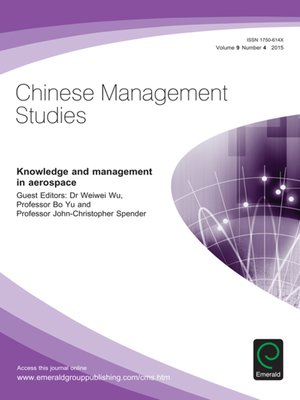 cover image of Chinese Management Studies, Volume 9, Number 4